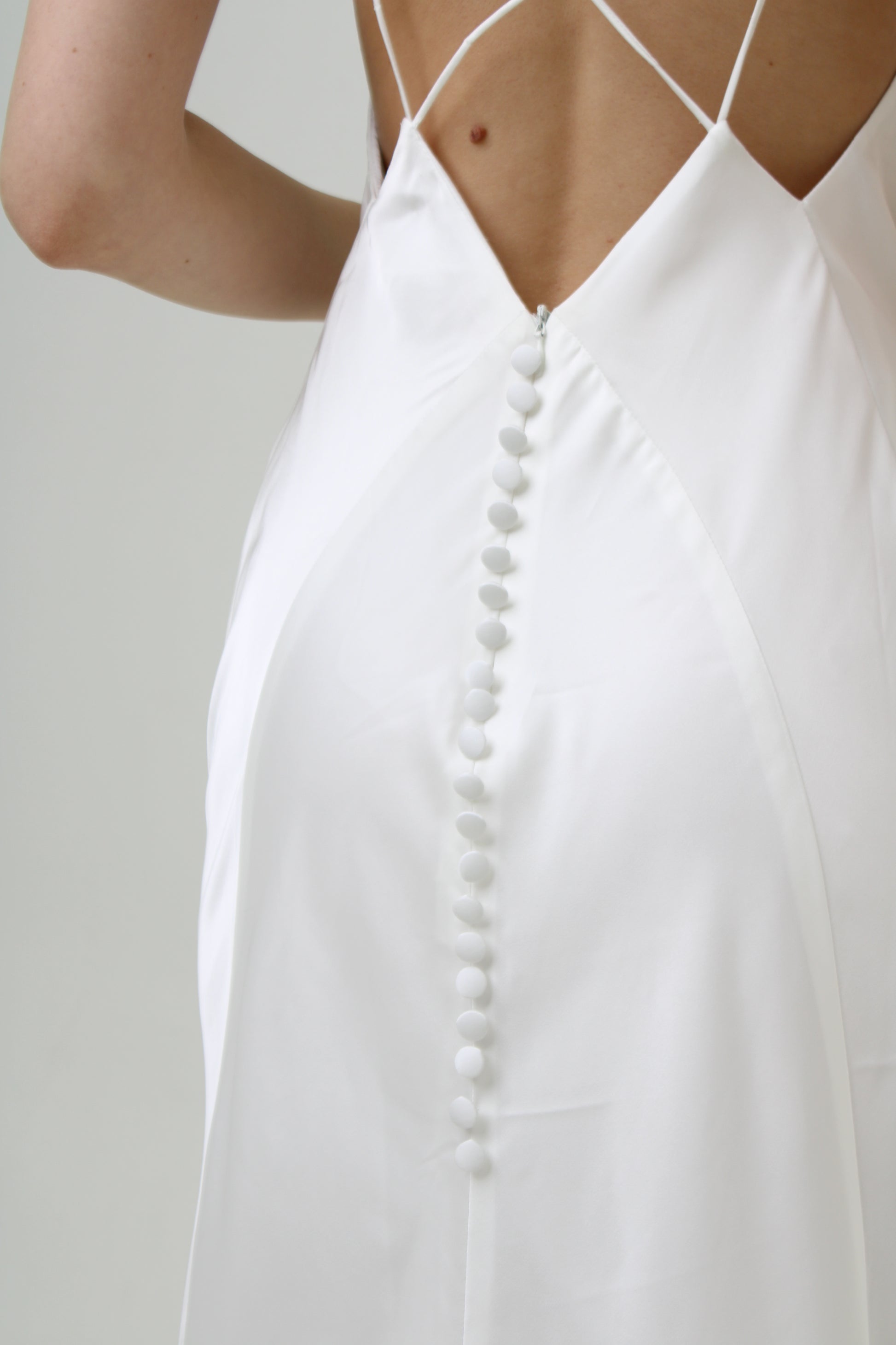 Deep V Cut Neck Dress HAILEY