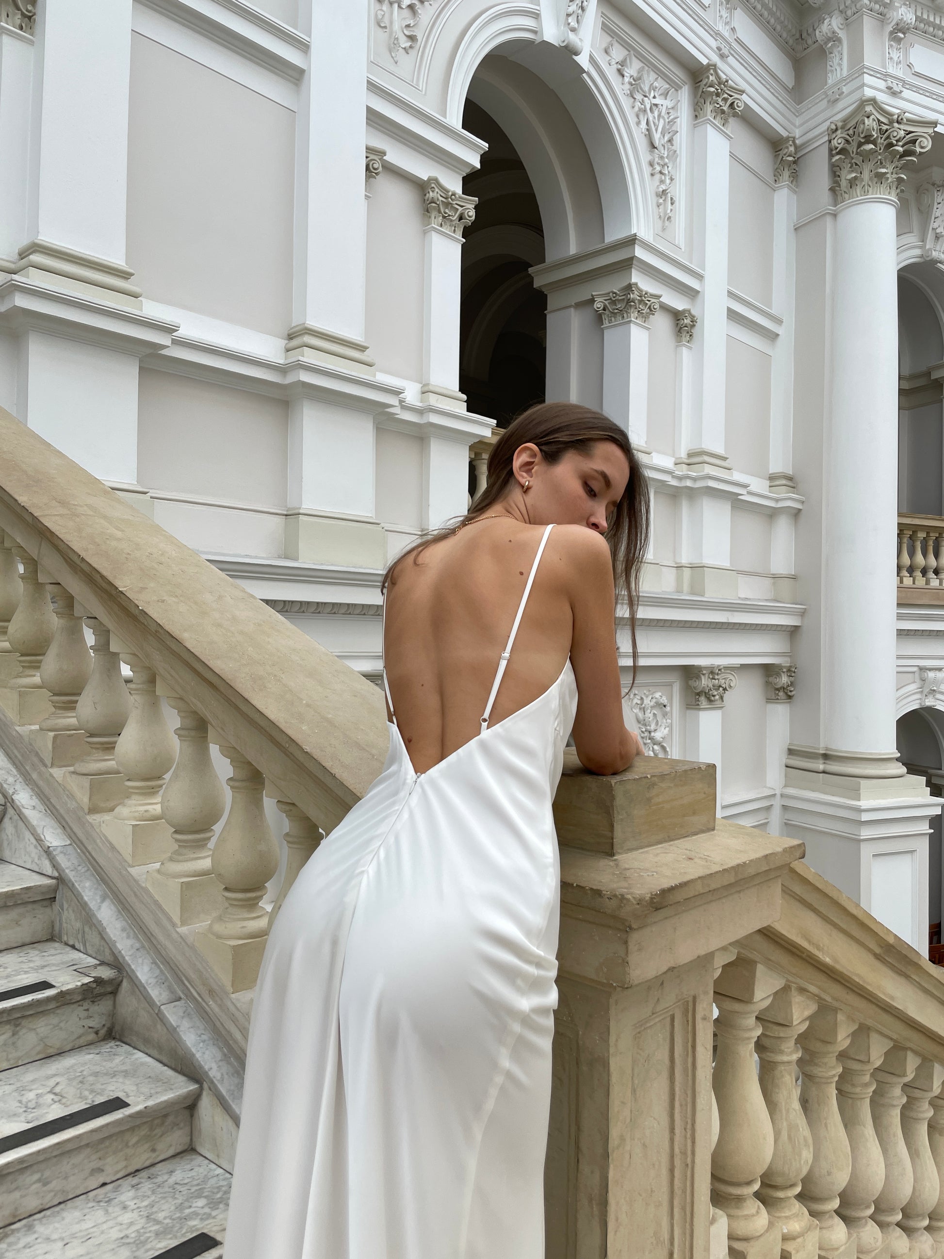 LIA Cowl Neck Wedding dress