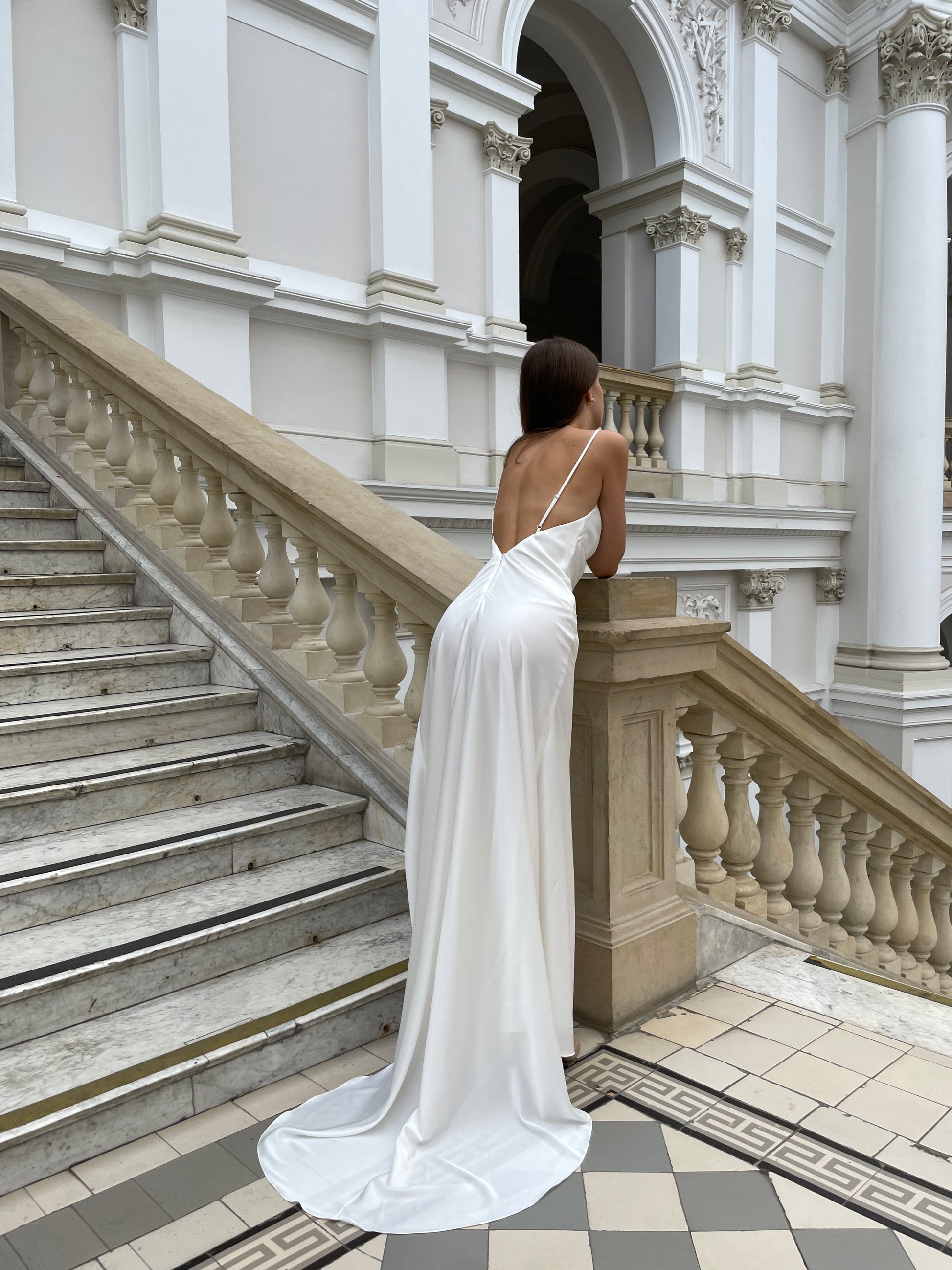 LIA Cowl Neck Wedding dress