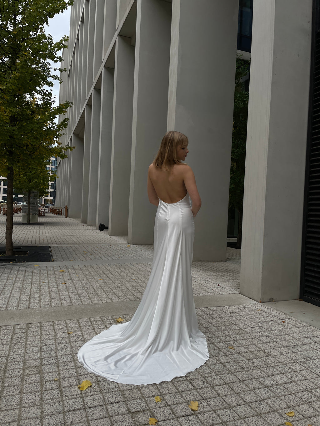 Halter Neck Wedding Dress AUDREY