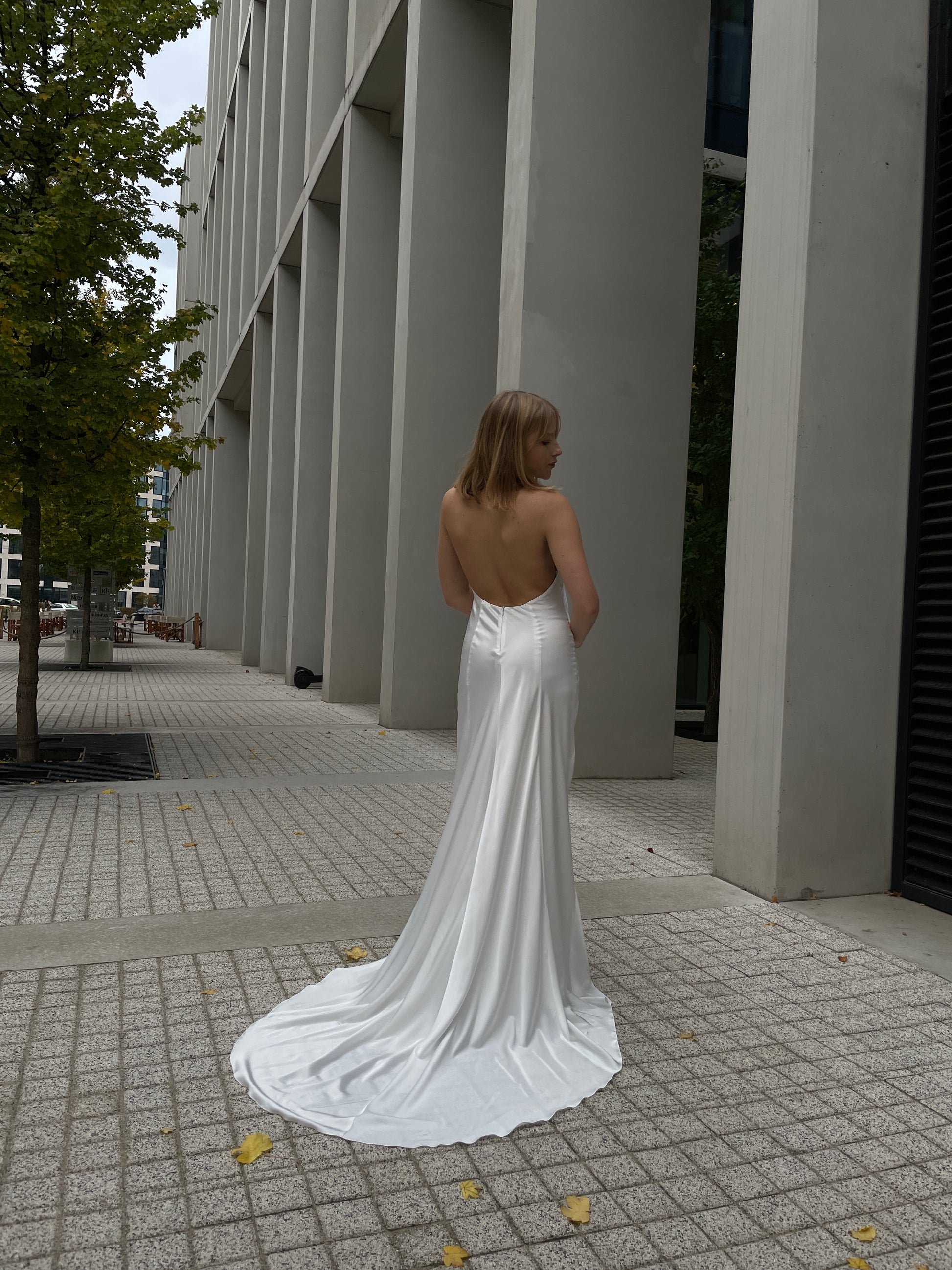 Halter Neck Wedding Dress AUDREY