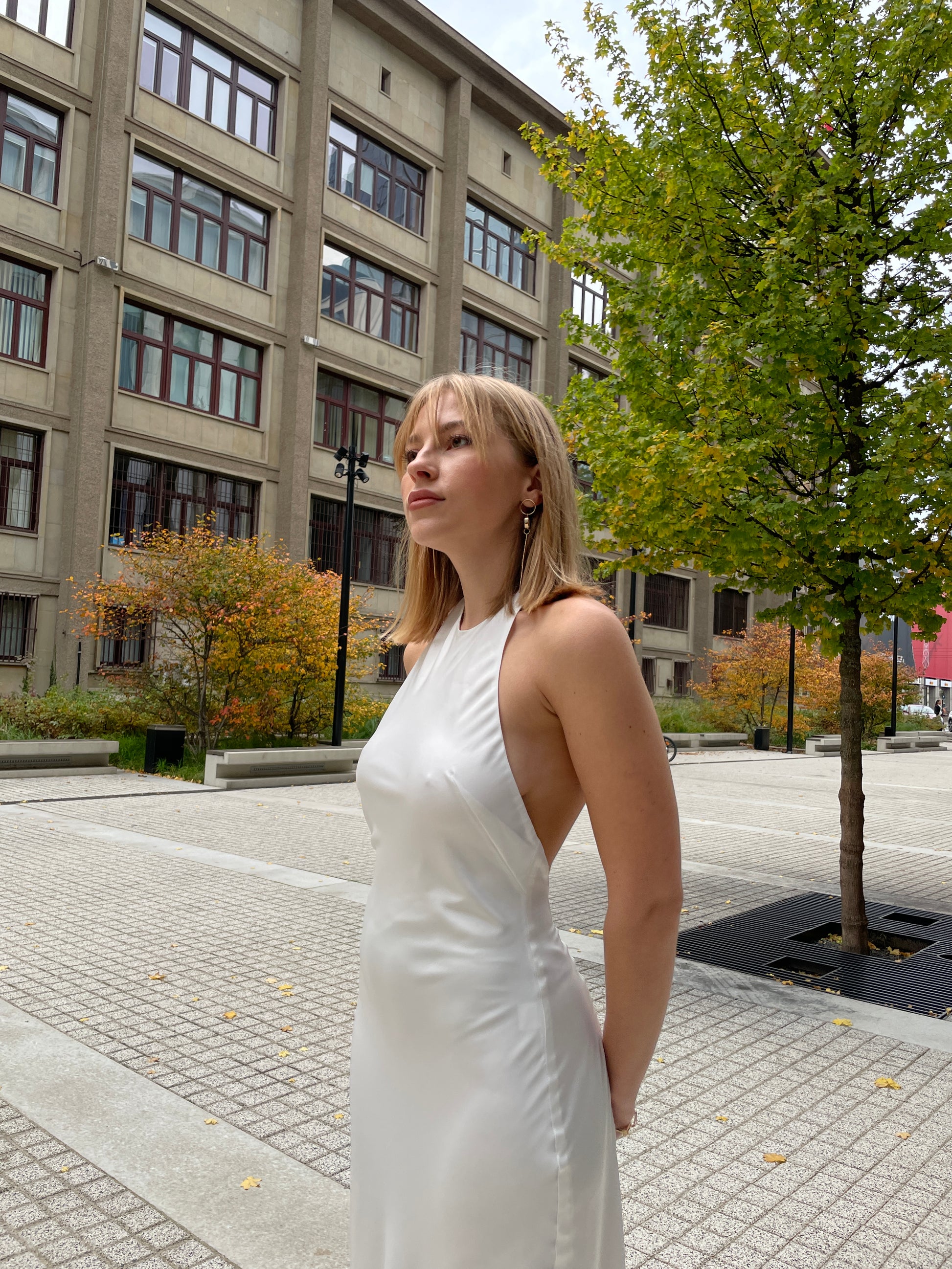 Halter Neck Wedding Dress AUDREY