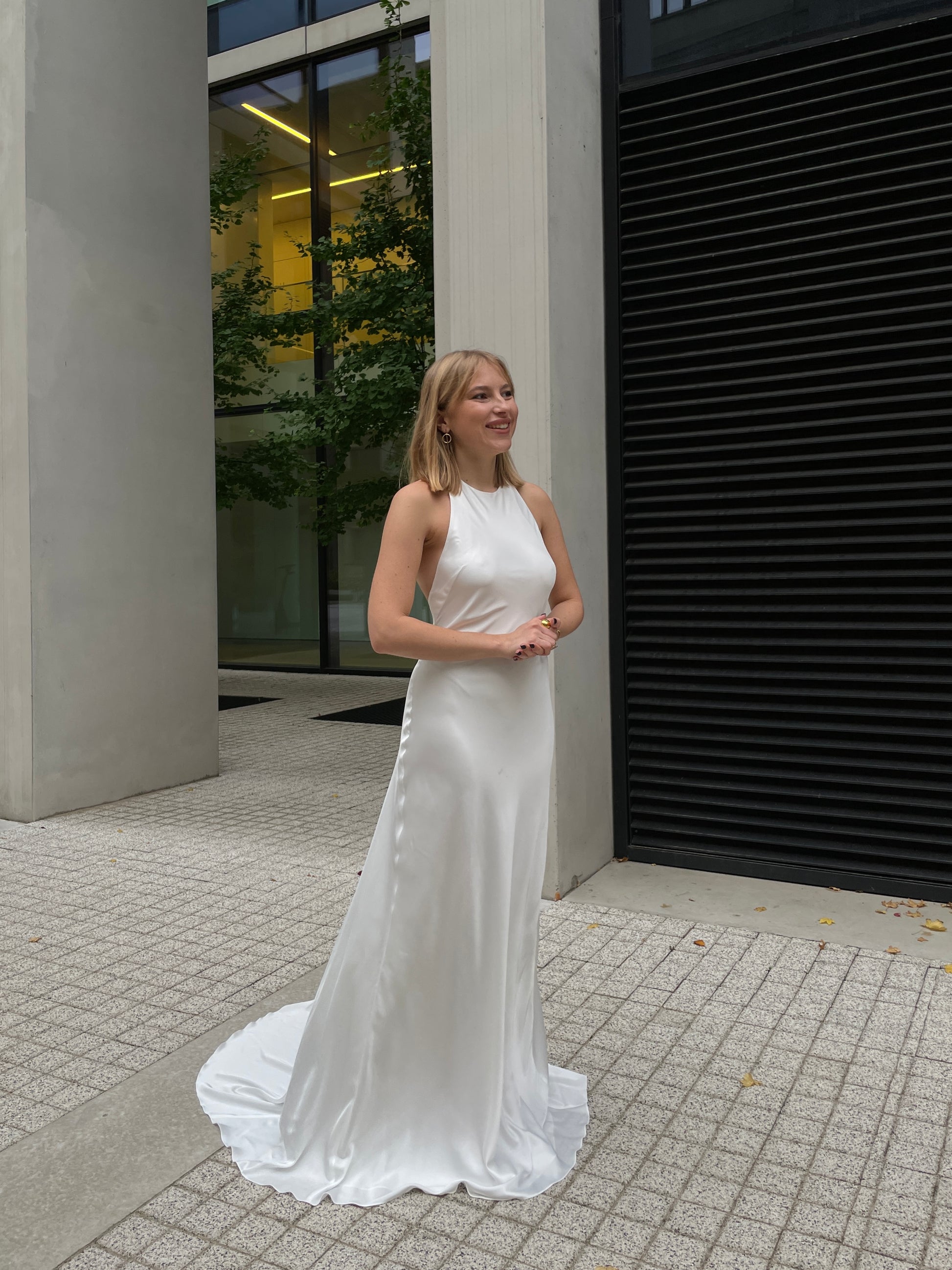 Halter Neck Wedding Dress AUDREY