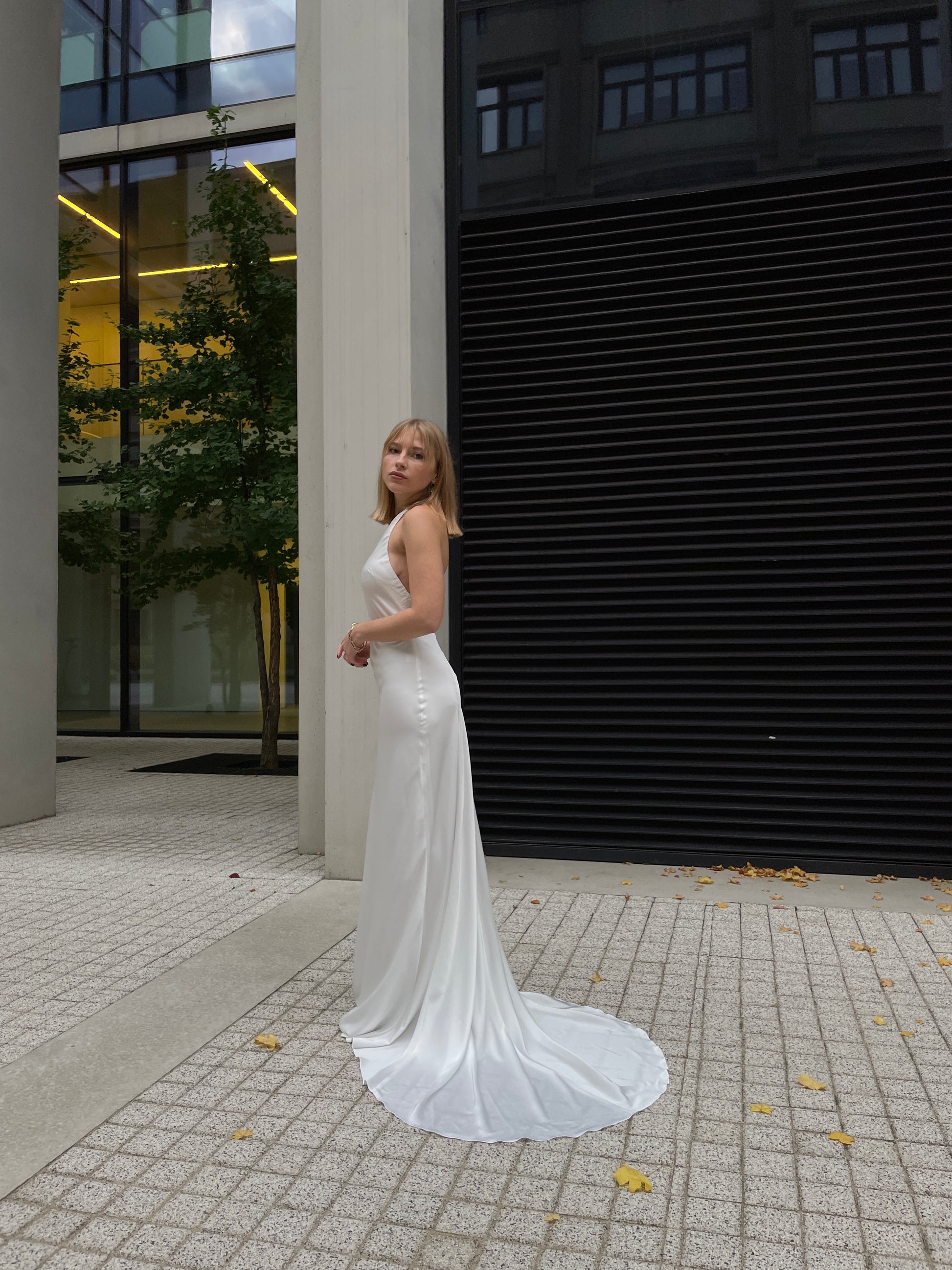 Halter Neck Wedding Dress AUDREY