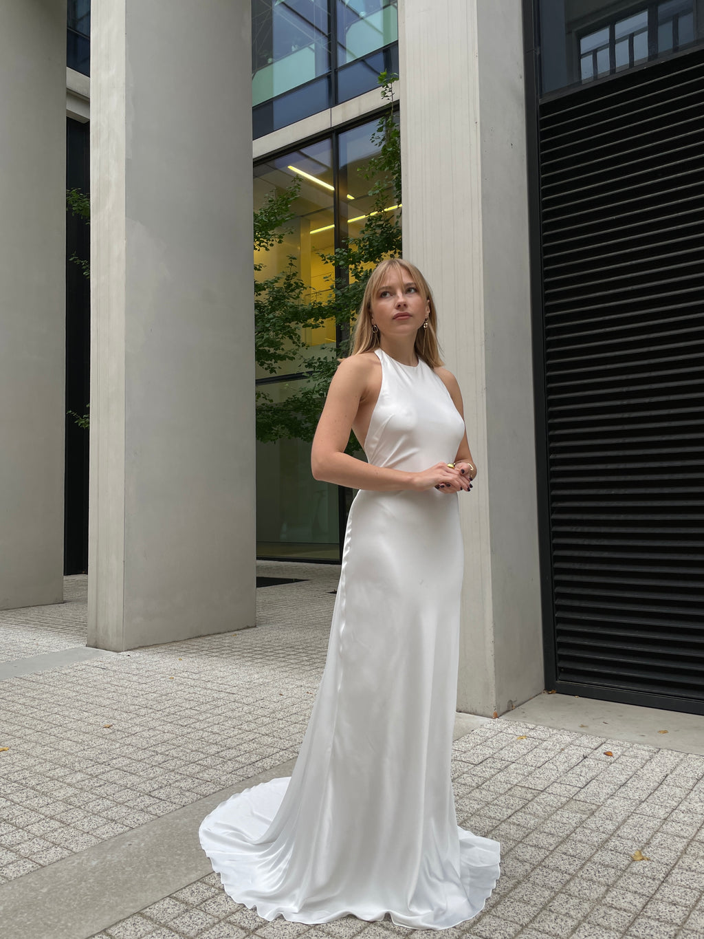 Halter Neck Wedding Dress AUDREY