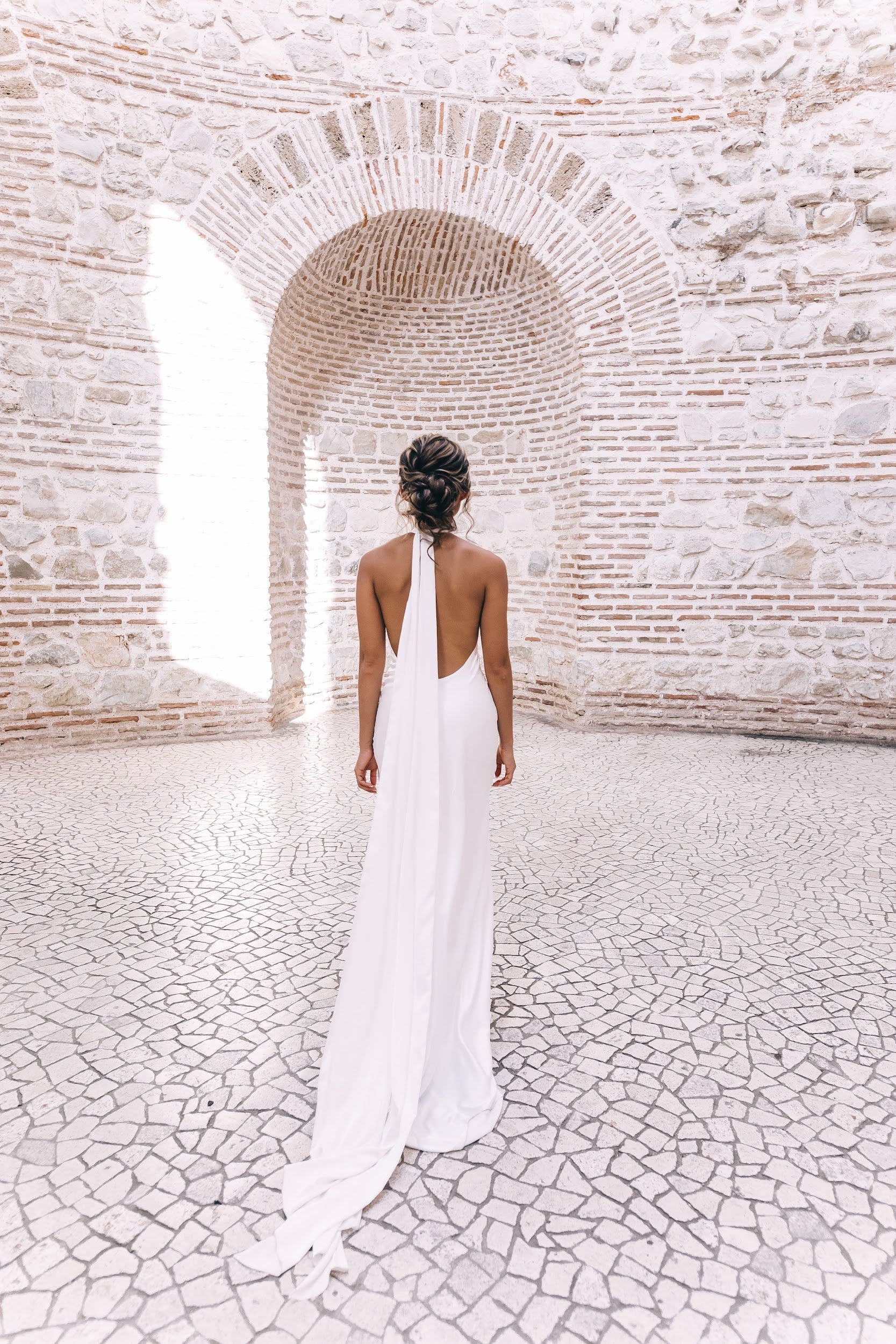 Halter Neck Wedding Dress AMANDA