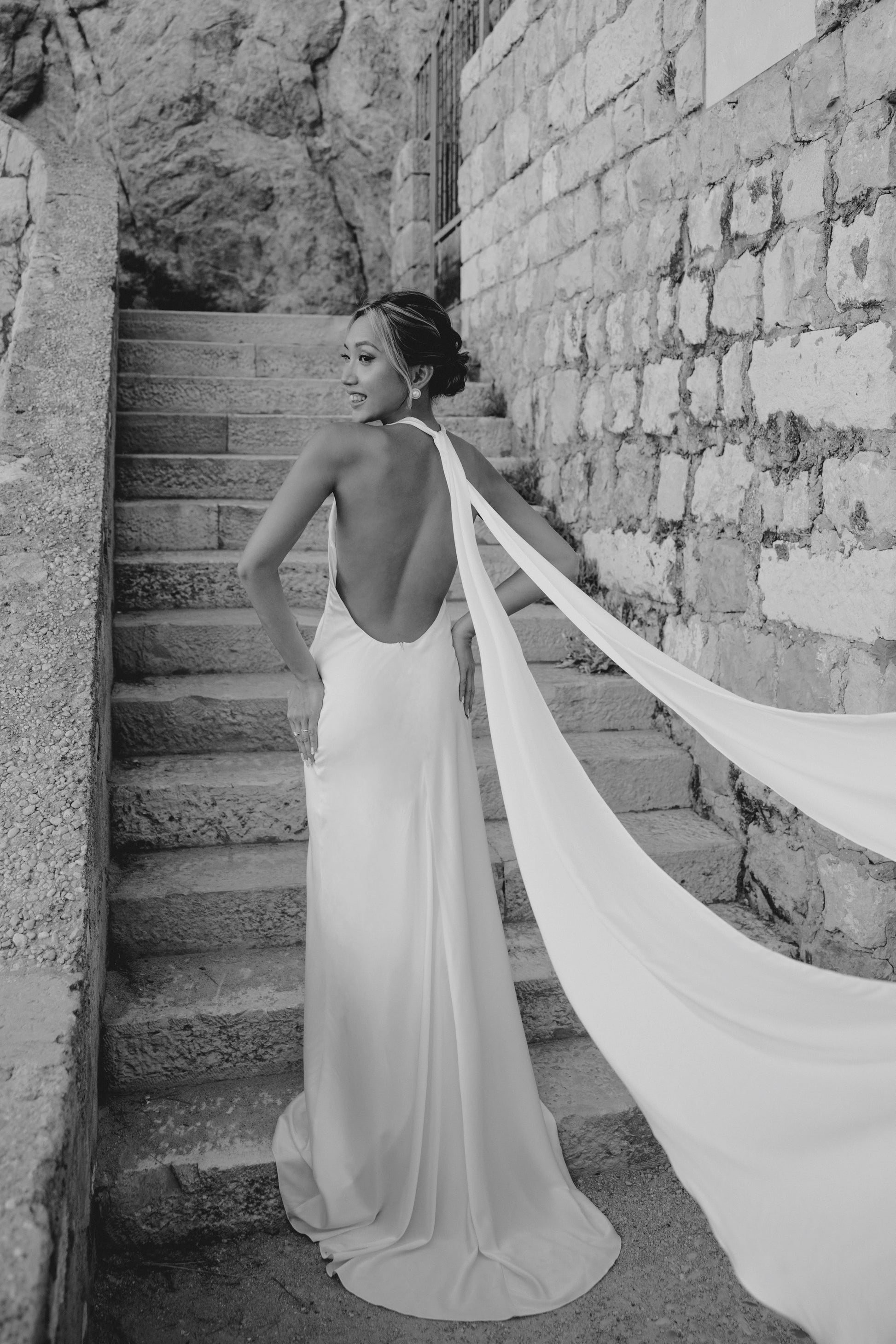 Halter Neck Wedding Dress AMANDA